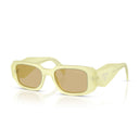 Prada Sunglasses Pr17 Ws 21 G10 R Frosted Vanilla/Yellow Unisex