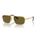 Prada Sunglasses Pra53 S 1 Bk01 T Matte Gold/Dark Brown Men