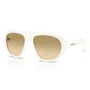 Prada Sunglasses Prc05 S 17 K20 S Talc White/Yellow Brown Gradient Women