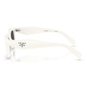 Okulary przeciwsłoneczne Prada Prc06 S 17 K08 Z Talk Białe/Ciemnoszare Damskie