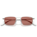 Lunettes de soleil Prada Prd52 S 1 Bc80 W Argent/Bordeaux Homme