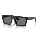Prada Sunglasses Psa07 S 1 Bo02 G Linea Rossa Black/Grey Unisex Polarized