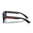 Prada Lunettes De Soleil Psa07 S 1 Bo05 U Linea Rossa Noir/Bleu Unisexe