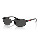 Prada Sunglasses Psb53 S 1 Ab08 Z Red Line Black/Dark Gray Men