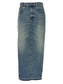 R13 Midi Denim Skirt