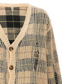 R13 Cardigan "Overlay Anganited"