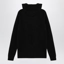 Roberto Collina Black Black Cashmere Felpa con cappuccio