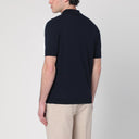 Polo blu marino di Roberto Collina in cotone