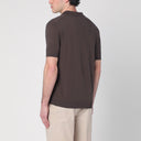 Roberto Collina Brown Polo In Cotton