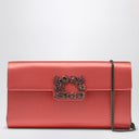Roger Vivier Salmon Pink Satin Efflorescence Clutch Bag With Buckle