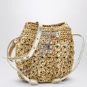 Roger Vivier Bockt Bag Très Vivier in Beige Crochet