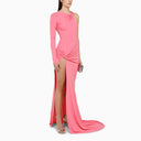 David Koma Pink Asymmetrical Viscose Dress