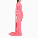 David Koma Pink Asymmetrical Viscose Dress