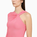 David Koma Pink Asymmetrical Viscose Dress
