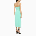 David Koma Aqua Green Midi Dress With Slit