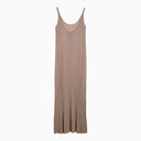 Max mara pianoforte hellgelbes langes Kleid mit Lurex in Viskose