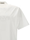 Camiseta de bordado del logotipo de Lanvin