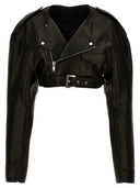 Rick Owens 'Micro Biker' Crop Biker Jacker