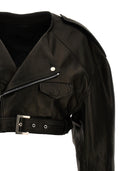 Rick Owens 'Micro Biker' Crop Biker Jacker