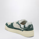 Autry White/Bottle Green Suede And Mesh Clc Sneakers