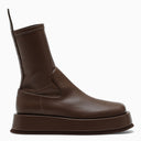 Gia Borghini Brown Eco Leather Rosie 11 Ankle Boots
