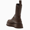 Gia Borghini Brown Eco Leather Rosie 11 Ankle Boots
