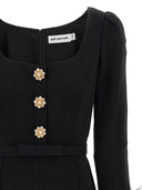 Self -Porträt 'Black Crepe Feather' Jumpsuit