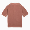 Roberto Collina Pink Linen And Cotton Polo Shirt