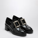 Roger Vivier Viv 'Rangers Black Patent Leather Loafer