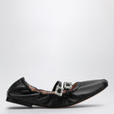 Roger Vivier Black Nappa Ballerina con cinghie