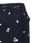 Lanvin All Over Embroidery Skirt