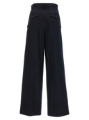 Pantalones de pliegue delantero de la pierna suelta de Lanvin