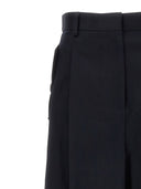 Pantalones de pliegue delantero de la pierna suelta de Lanvin