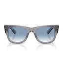 Ray Ban Sunglasses Rb0840 S 68463 F Mega Wayfarer Transparent Gray/Transparent Blue Gradient Unisex