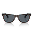Ray Ban Sunglasses Rb2140 1446 R5 Wayfarer Brown On Transparent Blue/Blue Unisex