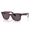 Ray Ban Sunglasses Rb2140 1447 B1 Wayfarer Transparent Pink Violet/Dark Gray Unisex