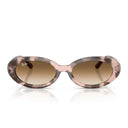 Ray Ban Sunglasses Rb2223 144951 Pink Striped/Brown Gradient Women