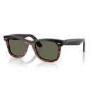 Ray Ban Sunglasses Rb2240 144058 Wayfarer Black On Brown/Green Unisex Polarized