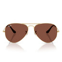 Ray Ban Sunglasses Rb3025 001/C5 Aviator Gold Arista/Red Unisex