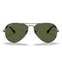 Ray Ban Sunglasses Rb3025 004/58 Aviator Gradient Gunmetal/Green G 15 Unisex Polarized