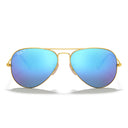 Ray Ban Sunglasses Rb3025 112/4 L Aviator Gold/Blue Unisex Polarized