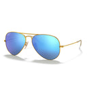 Ray Ban Sunglasses Rb3025 112/4 L Aviator Gold/Blue Unisex Polarized