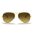 Ray Ban Sunglasses Rb3025 112/85 Aviator Gold/Brown Gradient Unisex