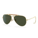 Ray Ban Sunglasses Rb3030 L0216 Outdoorsman I Gold/Green G 15 Unisex
