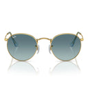 Ray Ban Sunglasses Rb3447 001/3 M Round Metal Gold/Blue Unisex