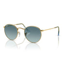Ray Ban Sunglasses Rb3447 001/3 M Round Metal Gold/Blue Unisex