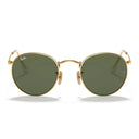 Ray Ban Sunglasses Rb3447 N 001 Round Metal Gold/Green G 15 Unisex