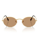 Ray Ban Sunglasses Rb3547 001/53 Oval Gold/Brown Unisex