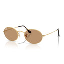 Ray Ban Sunglasses Rb3547 001/53 Oval Gold/Brown Unisex