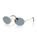 Ray Ban Sunglasses Rb3547 001/56 Oval Gold/Blue Unisex